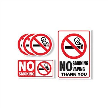 Ne pas fumer, aucun symbole de vapotage Sticker