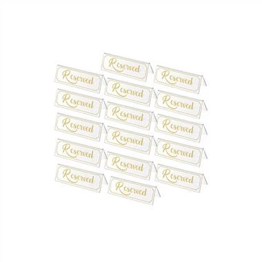 Signe acrylique transparent de siège réservé